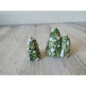 Vintage Walter brockman tree village Xmas set snow bigger set of trees